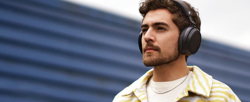 Sennheiser MOMENTUM 4 Wireless Noise Cancelling Headphones - Bluetooth Headset for Crystal-Clear Calls, Adaptive Noise Cancellation, Over-Ear Headphones, 60h Battery Life, Folding Design, Black/Copper