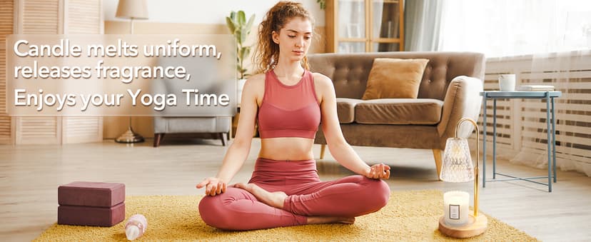 Candle Warmer Lamp with Timer, Stocking Stuffers for Women, Mom Gifts for Women Mom Christmas, Adjustable Height Candle Warmer, Dimmable, Home Decor, Wax Warmer Lamp for Jar Candles with 2 Bulbs