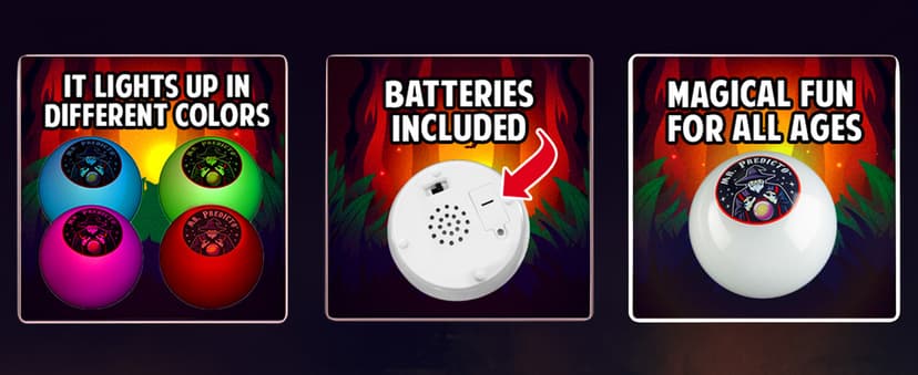 Mr. Predicto Fortune Telling Ball - Ask a Question & He Speaks The Answer - Fun White Elephant Gifts or Stocking Stuffers for Teens & Kids - This Magic Crystal Ball Makes Funny Gifts For Christmas