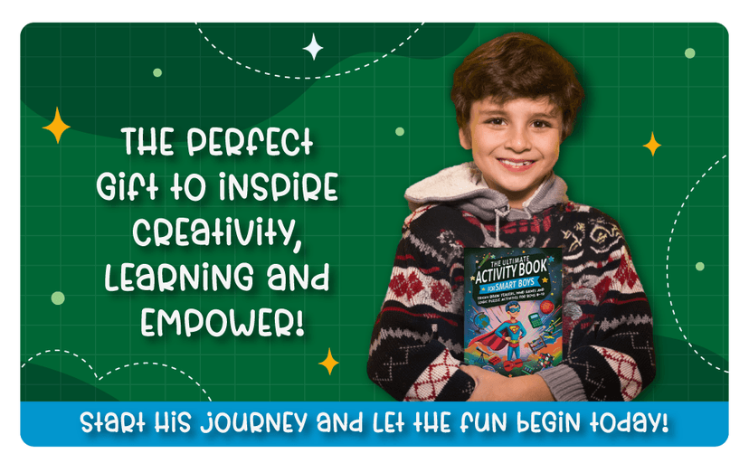 The Ultimate Activity Book for Smart Boys: Tricky Brain Teasers, Mind Games and Logic Puzzle Activities for Boys 8-12 (Activity Books for Kids)