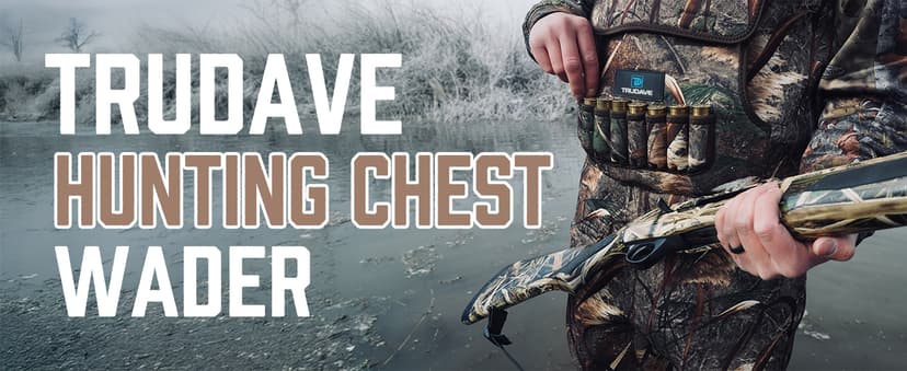 Trudave Chest Waders for Men & Women Waterproof,Fishing Neoprene Waders,Hunting Waders with Boots