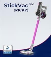 Roomie Tec Corded Stick Vacuum Cleaner - 450W, Lightweight 2 in 1 Handheld with Powerful Suction, Bagless HEPA Filter, Large Dust Capacity, 20ft Cable - Ideal for Floors, Dorm Room, & Home Cleaning