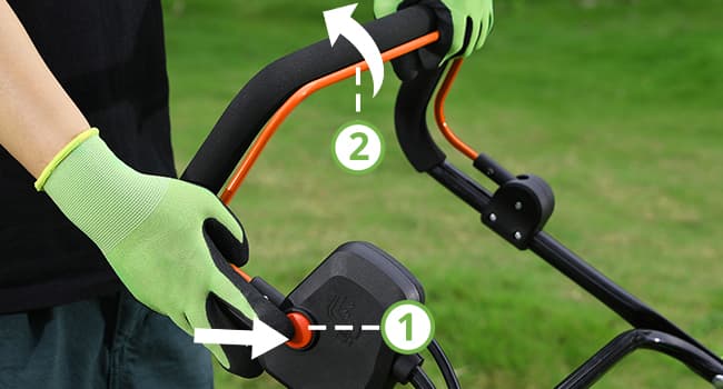 16” Artificial Turf Vacuum,1800w Grass Sweeper 15 Amp Lawn Sweeper Yard Power Brush with 45L Removable Leaf Collection Bag, Quick-Fold, Keeps Clear Sweepy Box, Orange