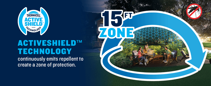 Thermacell Mosquito Portable Repeller; Includes 12-Hour Refill; 15 Foot Zone of Protection; Highly Effective Mosquito Repellent; Bug Spray Alternative; Scent Free