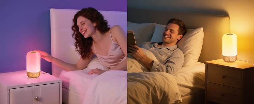 Long Distance Touch Lamp WiFi and Bluetooth Setup Relationship Best Friend Light Up Lamp Couple Gifts App Control (Set of 2)