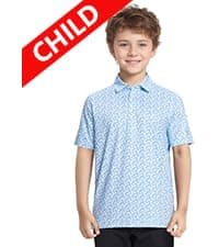 Golf Shirts for Men Dry Fit Short Sleeve Print Performance Moisture Wicking Polo Shirt