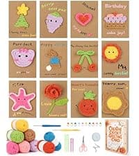 Katech Crochet Kit for Beginners, Beginner Crochet Kit for Adults-Crochet Kits Includes Crochet Hooks Knitting Bag Crochet Yarn for Crocheting Instruction Knitting Kit Crochet Supplies Gift