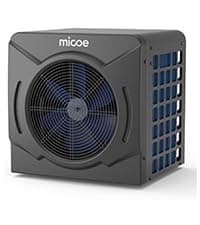 MICOE 17,000 BTU Energy-Efficient Electric Pool Heater for Above Ground Pools up to 5,000 Gallons, Ultra-Quiet 50 dB, 110–120V, Easy Install Kit Included