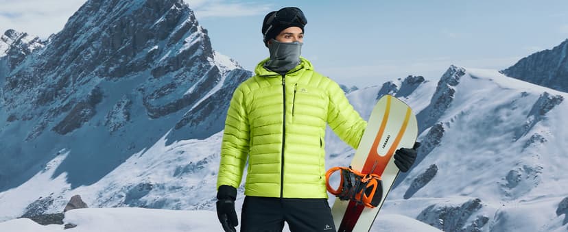 Pioneer Camp 850 Fill Goose Down Jacket Men Lightweight Packable Puffer Jacket with Hood Insulated Warm Winter Puffy Coat