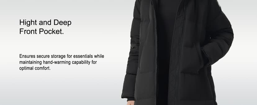 Fitouch Women's Waukee Long Down Coat Parka Jacket | 750+ Fill Power | Full-Length