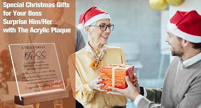 Best Birthday Thank You Retirement Farewell Gifts for Female Boss Leader, Boss Inspirational Gifts Appreciation Keepsake Funnli Boss Gifts for Women Men, Bosses Day Gifts for Boss Lady Plaque B0C6XJX64Z