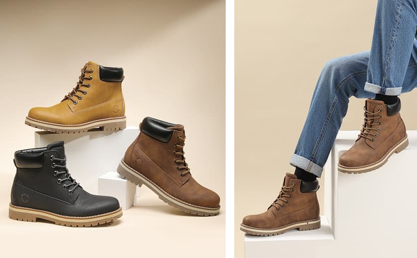 Bruno Marc Men's Classic Winter Fall Casual Boots Warm Cold-Weather Work Boots 3.0