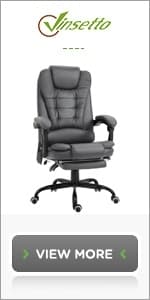 HOMCOM Massage Office Chair with 6-Point Vibration, Pet-Friendly Faux Leather Ergonomic Executive Desk Chair with Double-Layer Spring Cushions, Wide Seat, High Back, Reclining, Footrest, Light Gray