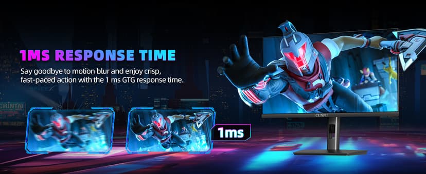 CUNPU 27" 4K 160Hz Ultimate Gaming Monitor, UHD Fast IPS 1ms, G-Sync Compatible & FreeSync, 99% DCI-P3, HDR400, HDMI 2.1 for PS5/Xbox 4K 120Hz, Full Ergonomic Stand