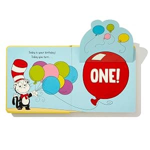 Happy First Birthday! With Dr. Seuss Babies: An Interactive Lift-the-Flap Board Book with a Mirror (Dr. Seuss Babies Board Books) 0593813359