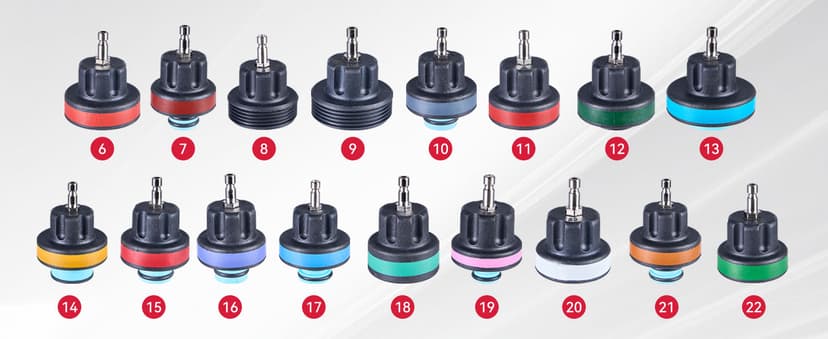 30PCS Radiator Pressure Tester Kit, Coolant Pressure Tester and Vacuum Refill Kit for Automotive Cooling System Water Tank Leakage Detection