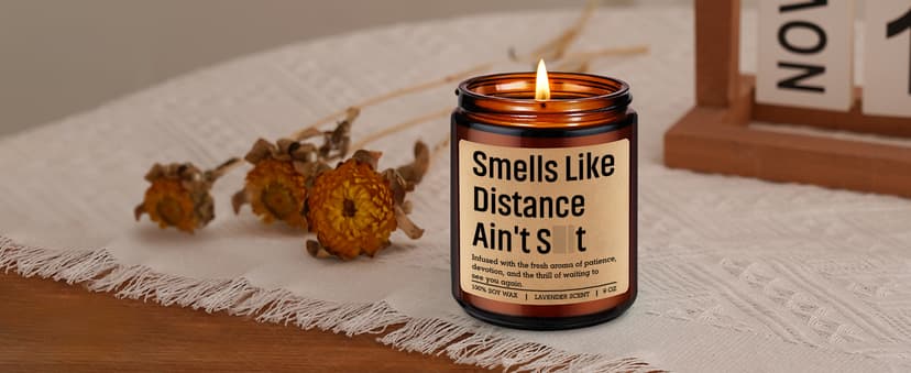Gifts for Long Distance Boyfriend, Girlfriend, Christmas, Birthday, Miss You, Long Distance Friendship Gifts for Best Friend GSPY Candle, Long Distance Relationship Gifts for Him, Her, BF, GF, Couples B0G48L3KMF