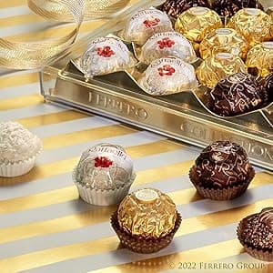 Ferrero Collection, 24 Count, Premium Gourmet Assorted Hazelnut Milk Chocolate, Dark Chocolate and Coconut, 9.1 oz