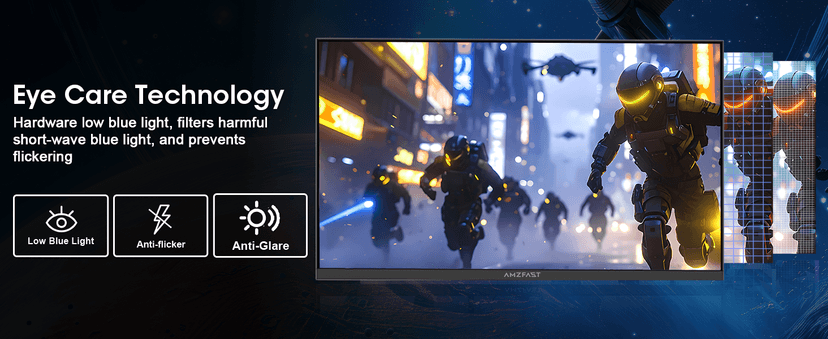 Amzfast 24 Inch Gaming Monitor 200Hz FHD 1080p Fast IPS Computer Monitor, 110% sRGB 1ms HDR Support Adaptive Sync, Eye Care VESA Mount HDMI 2.0 | Display Port 1.4 White Monitor, AMZG24X1W
