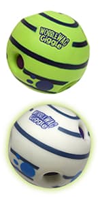 Wobble Wag Giggle Ball | Rolling Enrichment Toy for Fun Playtime, Interactive Play for Indoor or Outdoor, Keeps Dogs & Puppies Large, Medium or Small Busy & Moving, As Seen on TV | Pack of 1