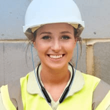 HomeSpot Noise Reduction Wireless Neckband Headphones with Qualcomm aptX HD, 27dB NRR, CVC Noise Cancelling Mic & Controls and 20H Playtime for Work Safety OSHA Compliant - Blue Wire Orange Earbuds