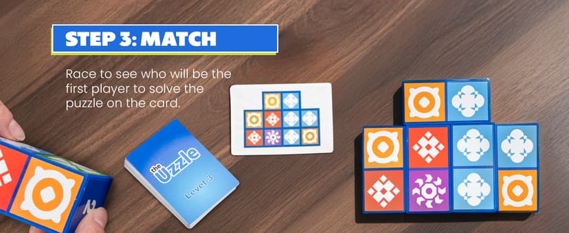 The Uzzle 3.0 Board Game, Family Board Games for Children & Adults, Block Puzzle Games for Ages 4+