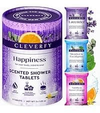 Cleverfy Shower Steamers Aromatherapy for Women and Men – Self-Care Shower Bombs for Stress Relief and Relaxation – 6 Tablets