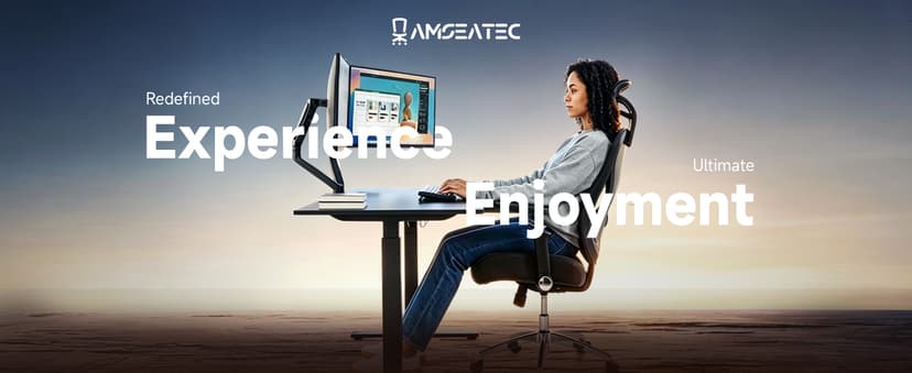 amseatec Office Chair Ergonomic Desk Chair,350 LBS Home Mesh Office Desk Chairs with 3D Adjustable Lumbar Support,5D Flip-up Arms,2D Adjustable Headrest,Comfortable Computer Gaming Chairs(Black)