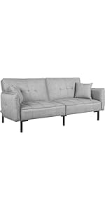 FDW Recliner Chair Push Back Sofa Home Theater Seating with Lumbar Support and Leather Padded Seat Backrest for Living Room