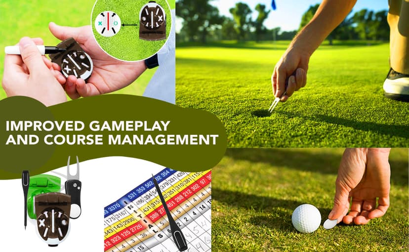 Golf Essentials Kit | Must Have Golf Accessories - Golf Water Brush, Golf Towel, Golf Club Brush, Golf Ball Marker, Divot Repair Tool, Golf Ball & Golf Tee Holder, Golf Gifts for Men