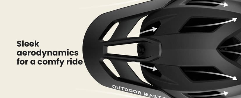 OutdoorMaster Full Face Mountain Bike Helmet for Men & Women-Two Removable Chin Pad Mountain Bike Helmet Grizzly, Ventilation Lightweight Racing Downhill DH BMX MTB Helmet