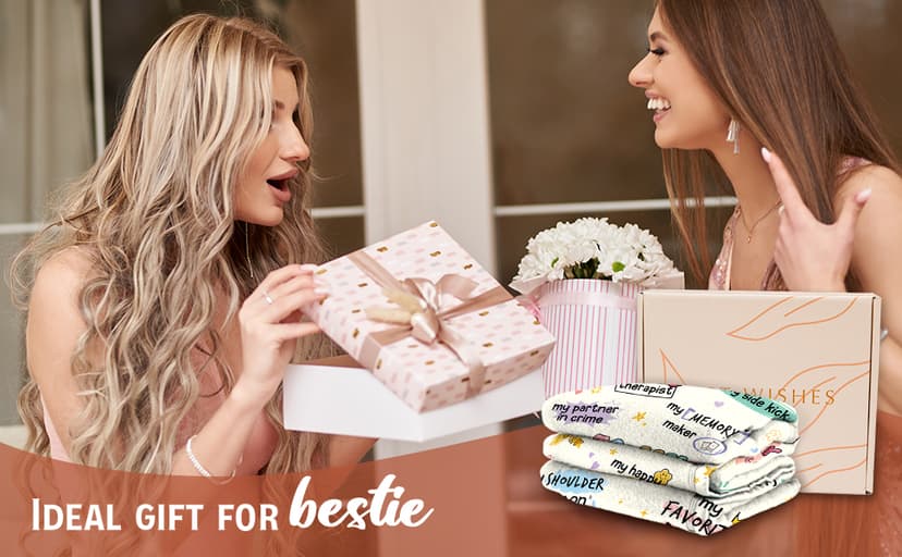 Best Friend Birthday Gifts for Women, Best Friends Blanket, Bestie Gift for Women, Friendship Gifts for Woman, Bestie Birthday Gift for Woman Friendship, Yellow Throw Blanket 60”x50” Inches