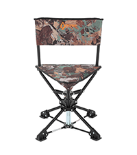 ARROWHEAD OUTDOOR 360° Degree Swivel Hunting Chair Stool Seat, Perfect for Blinds, No Sink Feet, Supports up to 450lbs, Carrying Case, Steel Frame, Fishing, High-Grade 600D Canvas