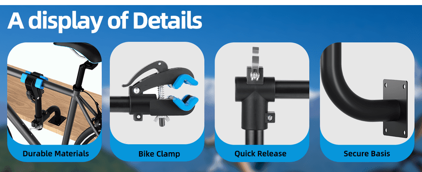 Urban Deco Bike Repair Stand Bench Mount Bike Stand Wall Mounted Bike Work Stand Bicycles Maintenance Rack Bike Clamp for Road Mountain Bike,Road Bike (13.6 inch Curved)