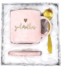YHRJWN Godmother Proposal Gift, Will You Be My Godmother, Quieres Ser Mi Madrina, Christmas Mothers Day Birthday God Mother Gifts for Women from Godchild, Aunt Gifts, 12 Oz