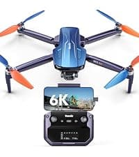 V11Air Drone with 6K UHD Camera for Adults, 3-Axis Brushless Gimbal, 4K/30FPS Video, 70Mins Flight Time with 2 Batteries Professional Quadcopter, 10000ft FPV Digital Transmission and Auto Return
