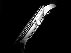 Stuhrling Original Men’s 40 mm Ultra-Slim Black Dial Dress Watch with Calfskin Leather Strap, Date Display – Minimalist Analog Wristwatch