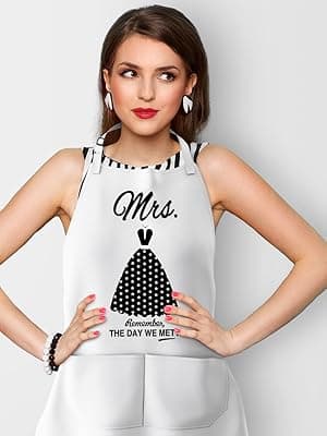 Mr & Mrs Aprons for Couple Gift-Anniversary,Bridal Shower,Wedding,Engagement,Christmas Gifts for Couple,Kitchen Gift Set