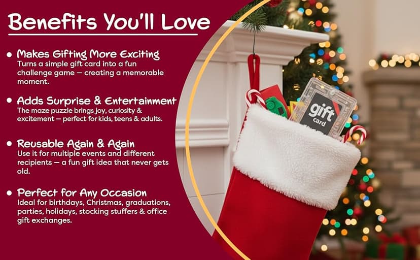 Gift Card Holder Maze, Money Maze Puzzle Gift Card Box - Fun and Challenging Stocking Stuffers for Teens, Kids and Adults (3) B0BK7V91YP