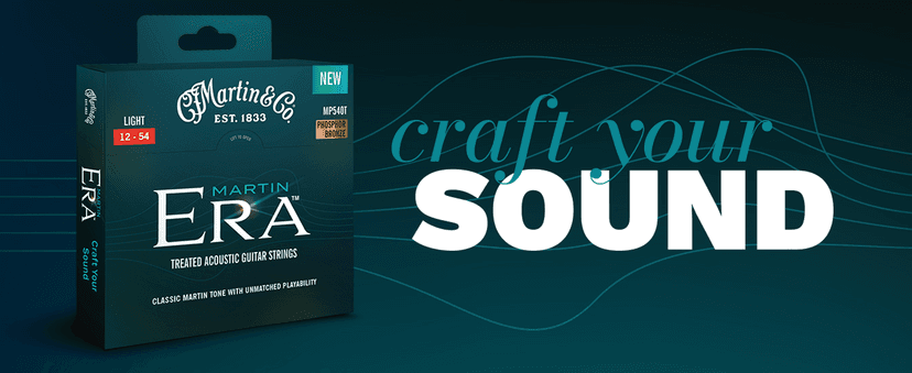 MARTIN MP550T Era Acoustic Guitar Strings, Medium