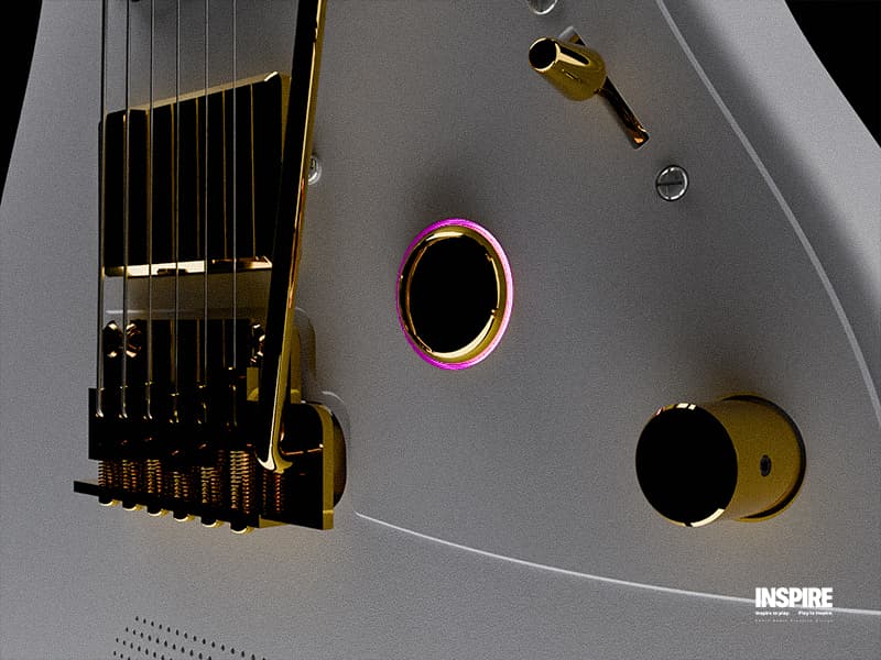 Enya Electric Guitar Inspire 39" Smart Electric Carbon Fiber Guitarra with 15W Wireless Speaker, 20 Distinct Tones, Onboard Presets, Charging Cable, Adjusting Wrench, and Gig Bag