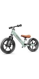No Pedal Kids Toy Bike for 2-5 Years Old, Customize Plate with 3pcs Stickers (White) SEREED Toddler Balance Bike 2 Year Old, Gift for 2-3 Boys Girls, Adjustable B0DDQ4FQHK