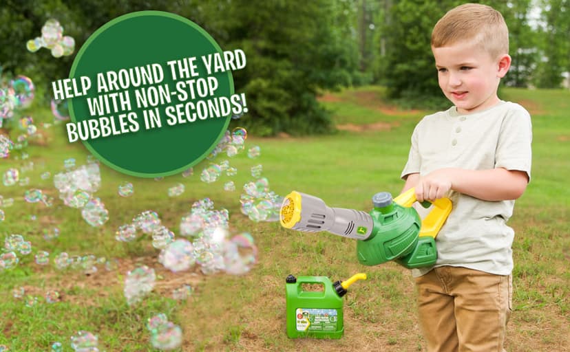 John Deere Bubble Leaf Blower - 24 oz Refill, Bubble Machine - Ages 3+ B0CQTNXSWZ