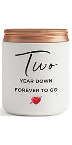 One Year, 1st, 1 Year, First Anniversary Candle Gifts for Him Her Couple- Best Happy Paper Anniversary Girlfriend Boyfriend Wife Husband Romantic Gift