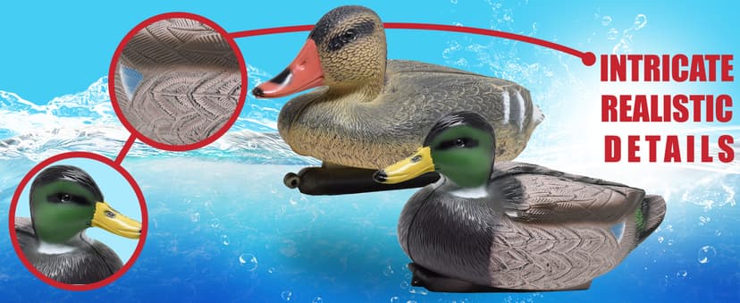 Duck Decoys for Hunting | Floating Duck Decoy for Pool, Pond & Lake