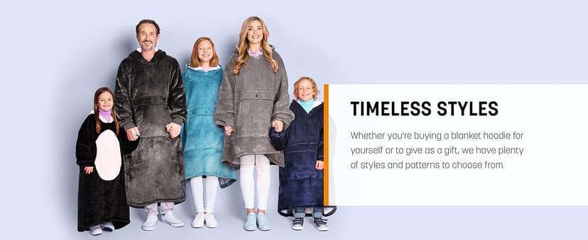 Catalonia Oversized Blanket Hoodie Sweatshirt, Wearable Sherpa Lounging Pullover for Adults Women Men