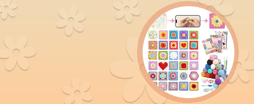 Coopay Warm Crochet Hooks for Grandmother, Art Aluminum Soft Grip Crochet Needles for Crocheting, Knitting Hook for Crochet Yarn Craft - Premium Knitting & Crochet Supplies