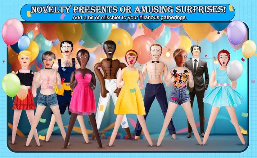 Liliful 59 Inch Blow up Doll Inflatable Life Size Funny Gag Gift for Bachelors Halloween Party Accessories Props Decoration(Cassie)