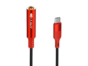 J&D USB C to 6.35 mm 1/4 inch TS Guitar Audio Cable, Audio Recording, Bass, Electronic Piano Microphone Cord Compatible with iPhone 16/17 Series, Galaxy S24/S25, 10 Feet