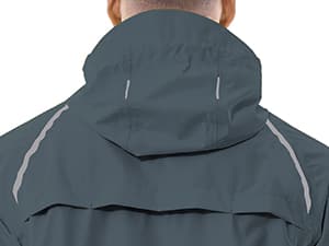 baleaf Men's Rain Jacket Waterproof Windbreaker Raincoat Running Cycling Hiking Gear Hood Lightweight Reflective Packable